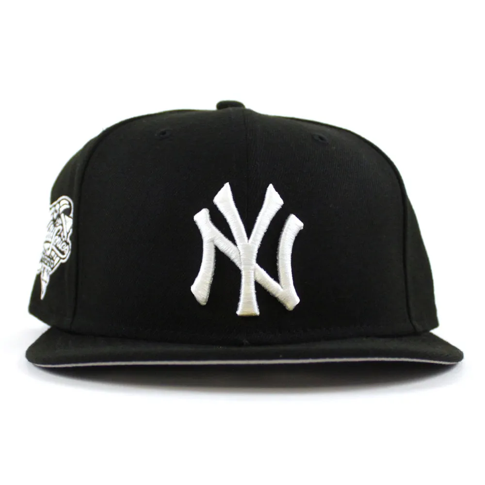 New York Yankees World Series New Era 59Fifty Fitted hat (Black White Gray Under Brim)