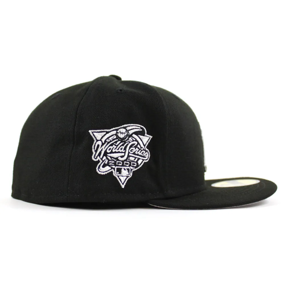 New York Yankees World Series New Era 59Fifty Fitted hat (Black White Gray Under Brim)