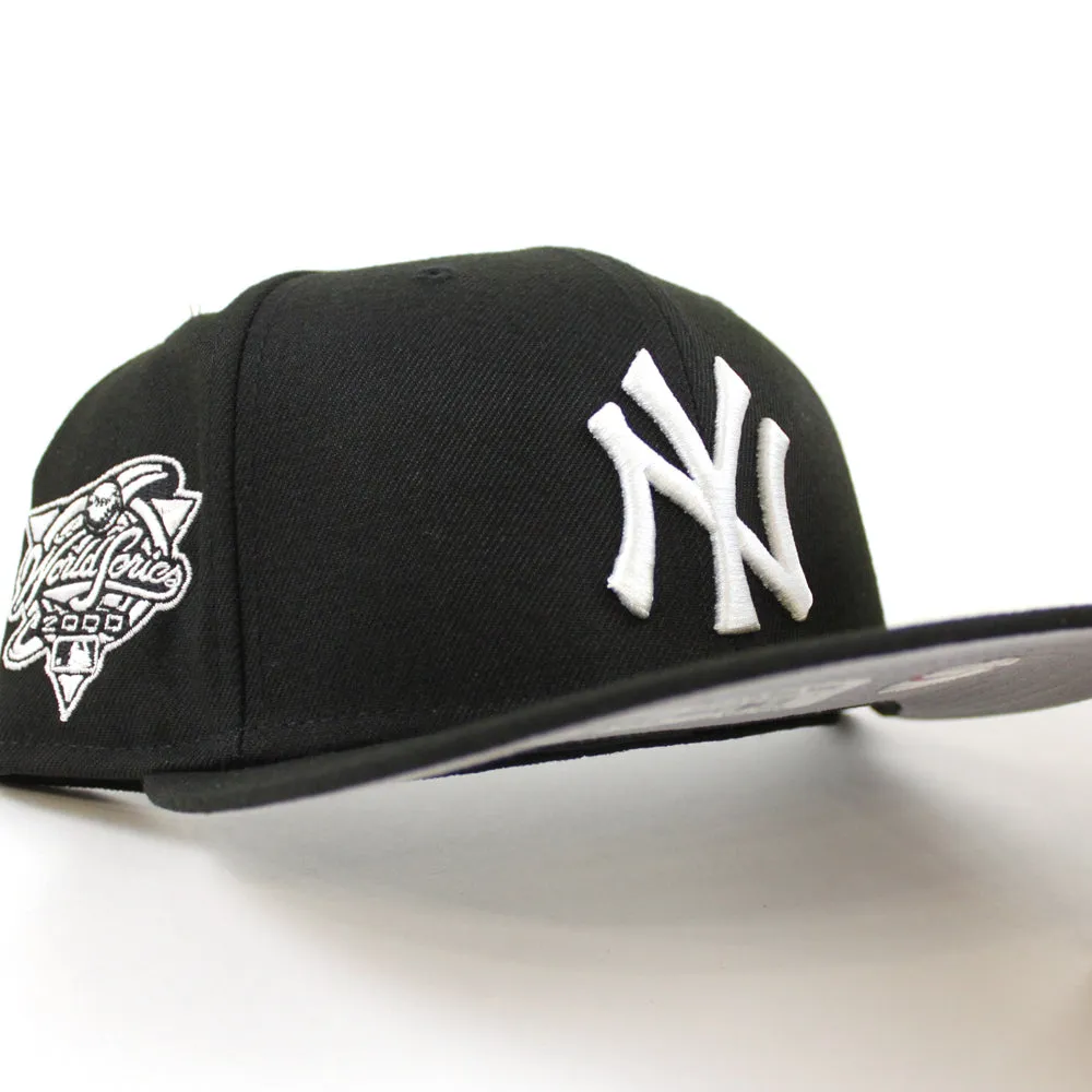 New York Yankees World Series New Era 59Fifty Fitted hat (Black White Gray Under Brim)