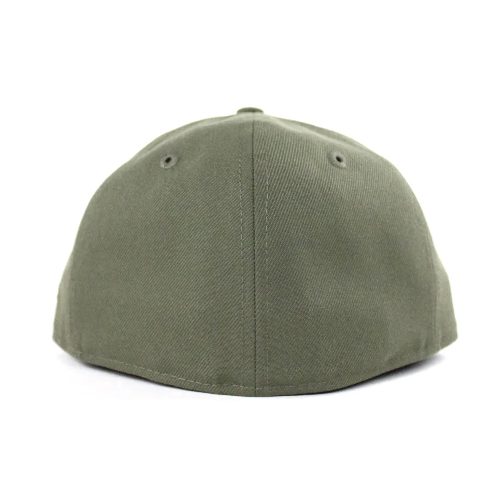 Nightmare Before Christmas Jack Skellington New Era 59Fifty Fitted Hat (Olive Black Gray Under Brim)