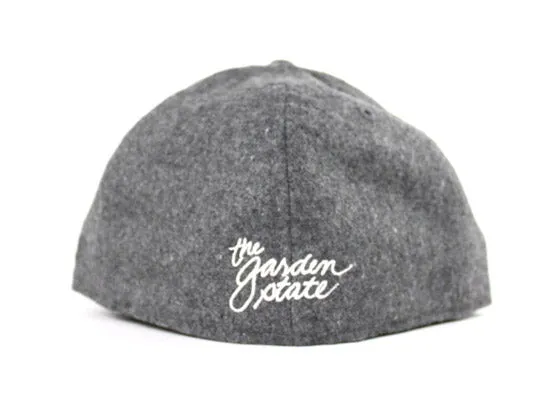 NJ Script New Era 59Fifty Fitted Hats (Flannel Gray Under Brim)