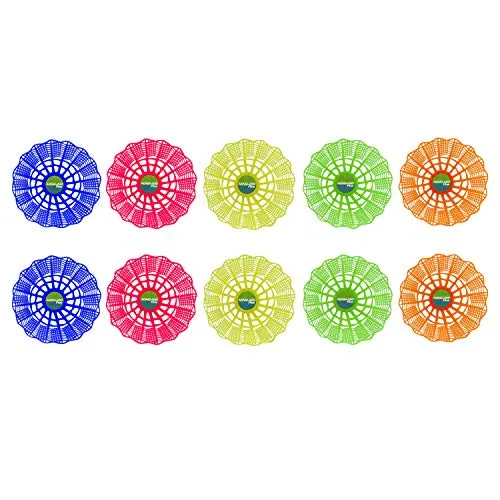NONGI Combo Plus Plastic Badminton Shuttlecock Pack of 20(Multi-Color)