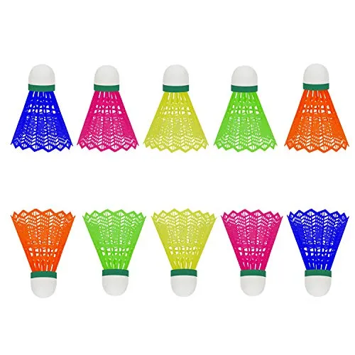 NONGI Combo Plus Plastic Badminton Shuttlecock Pack of 20(Multi-Color)