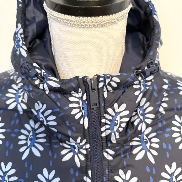 Nordstrom Cristina Martinez Gender Inclusive Puffer Jacket Navy Eye Small New