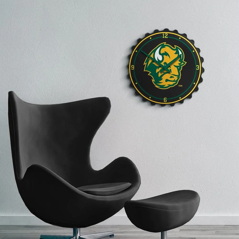 North Dakota State Bison: Thundar - Bottle Cap Wall Clock