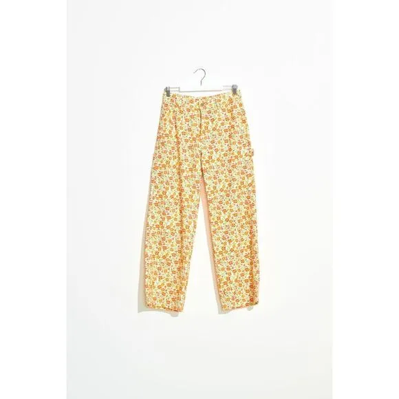 NWT Misfits M/SF/T Shapes Heavenly Jeans Pants White Floral Size AU 6 / US 2