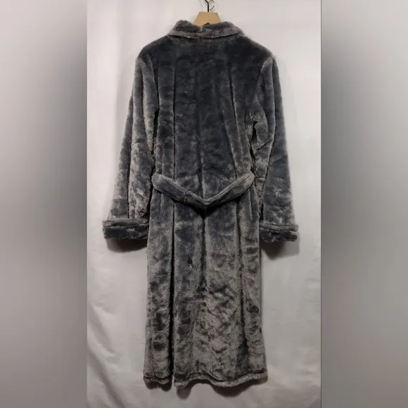 NWT Soma Faux Fur Luxe Long Robe Womens S/M Ivory Casual Comfy Cozy Warm