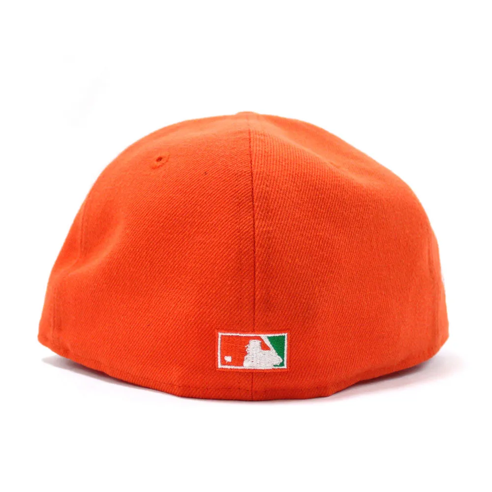Oakland Athletics 1989 World Series Battle of The Bay New Era 59Fifty Fitted Hat (Orange Green Under Brim)