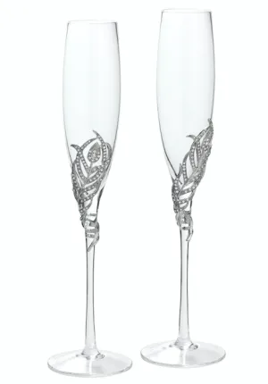 Olivia Riegel Silver Mora Flute Set of 2