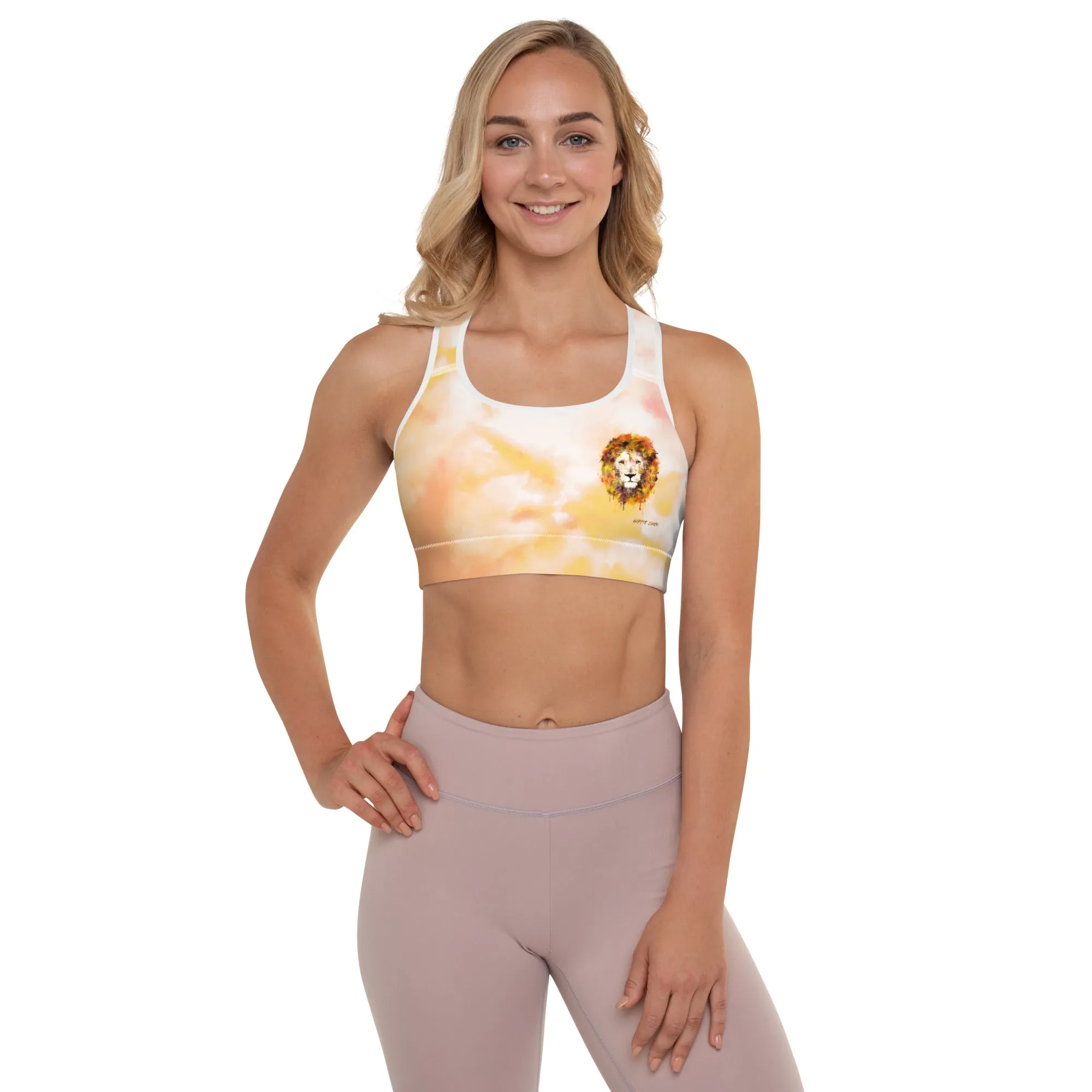Orange Tie Dye Sports Bra