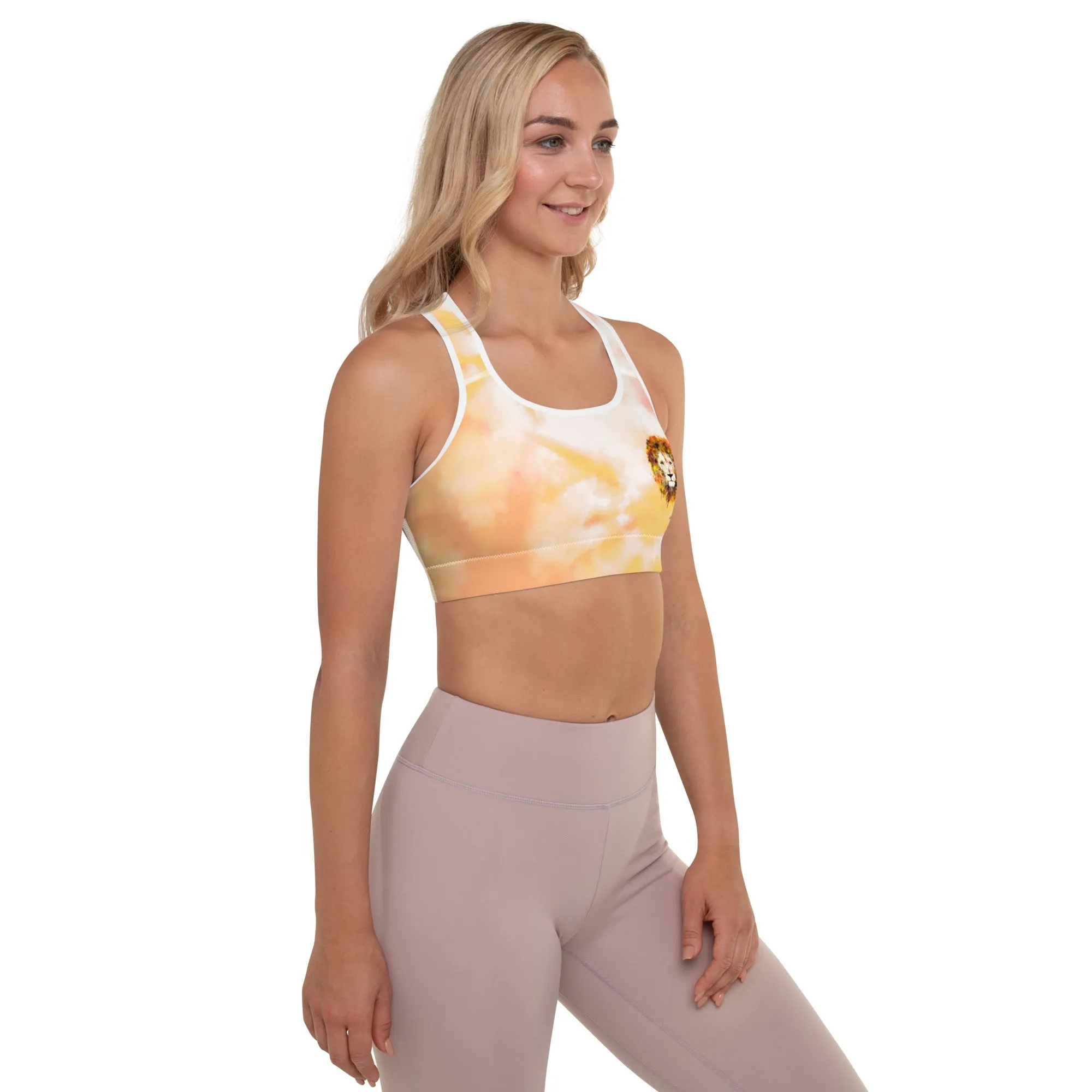 Orange Tie Dye Sports Bra