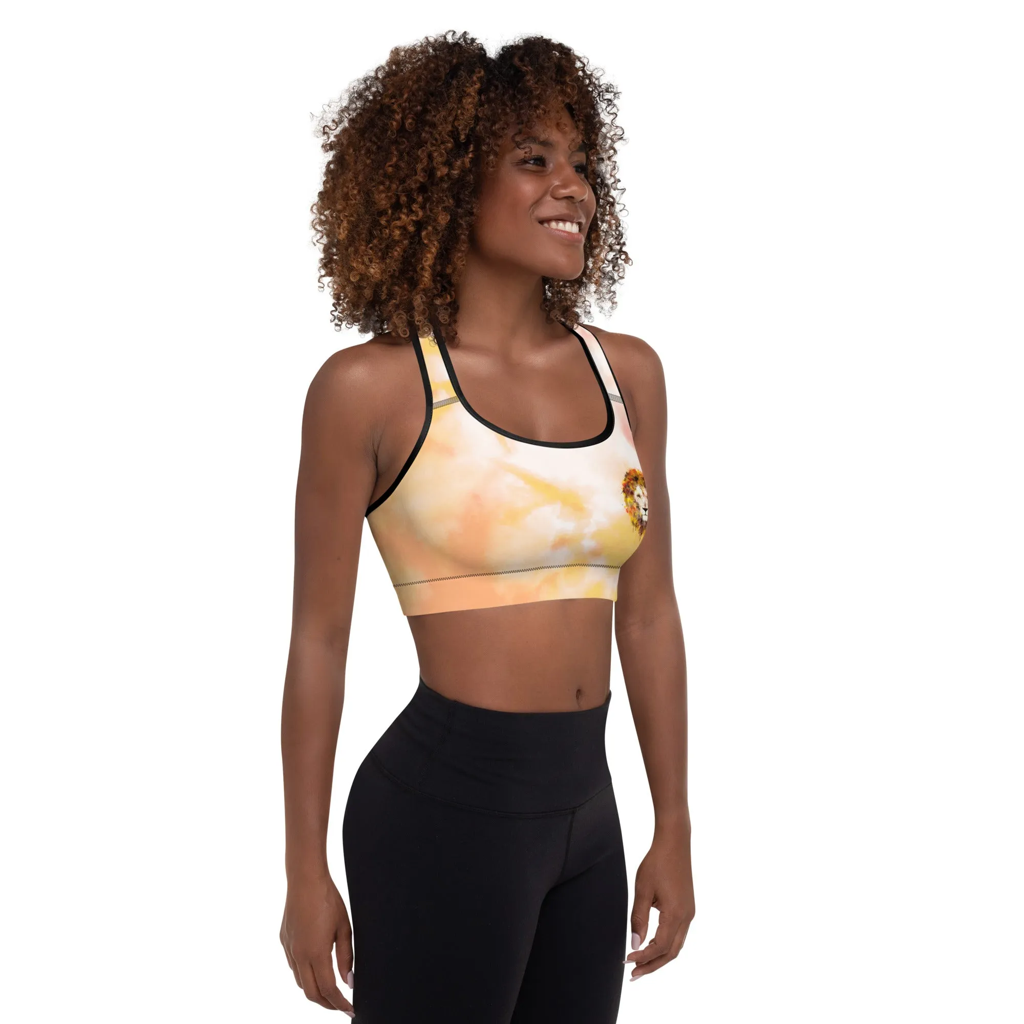 Orange Tie Dye Sports Bra
