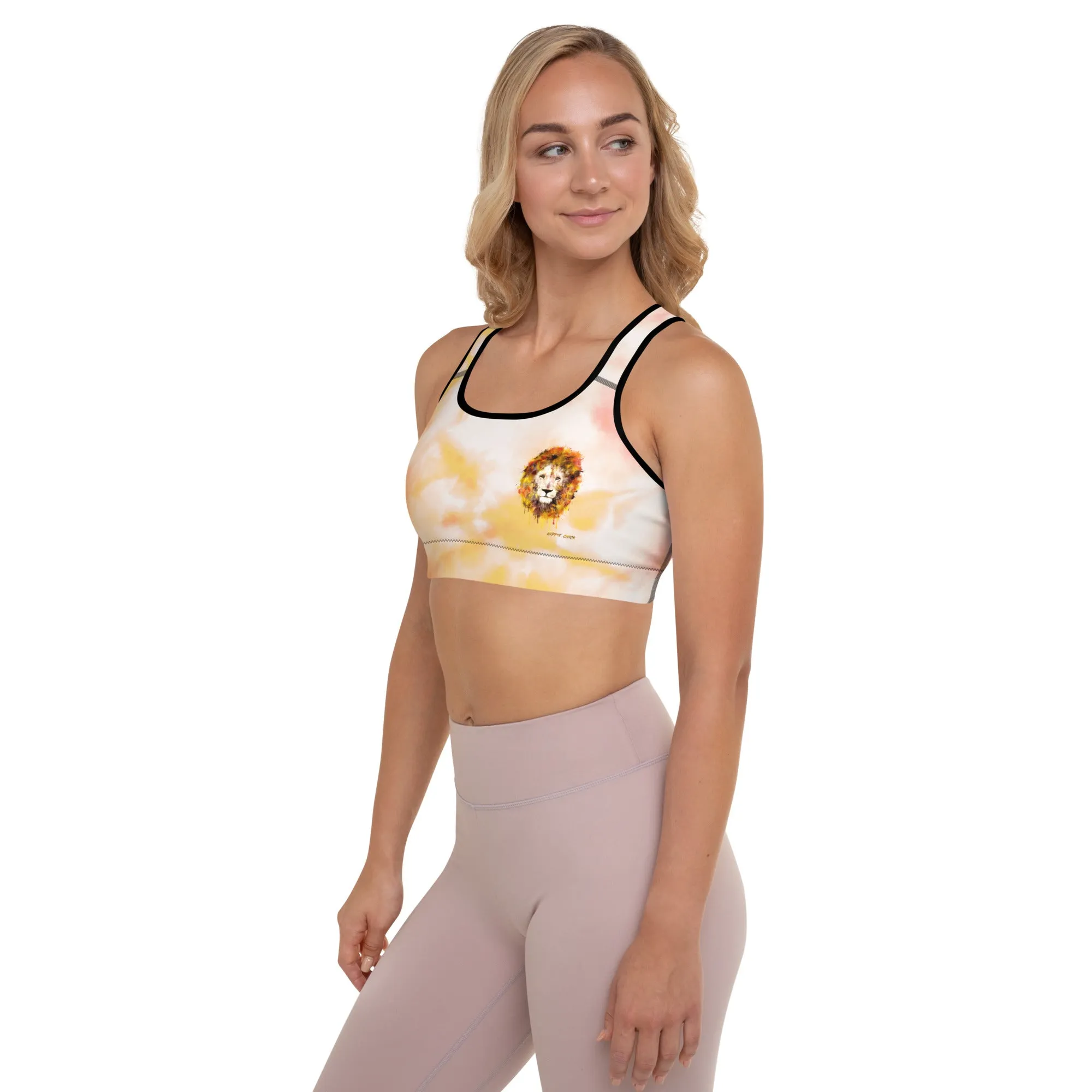 Orange Tie Dye Sports Bra