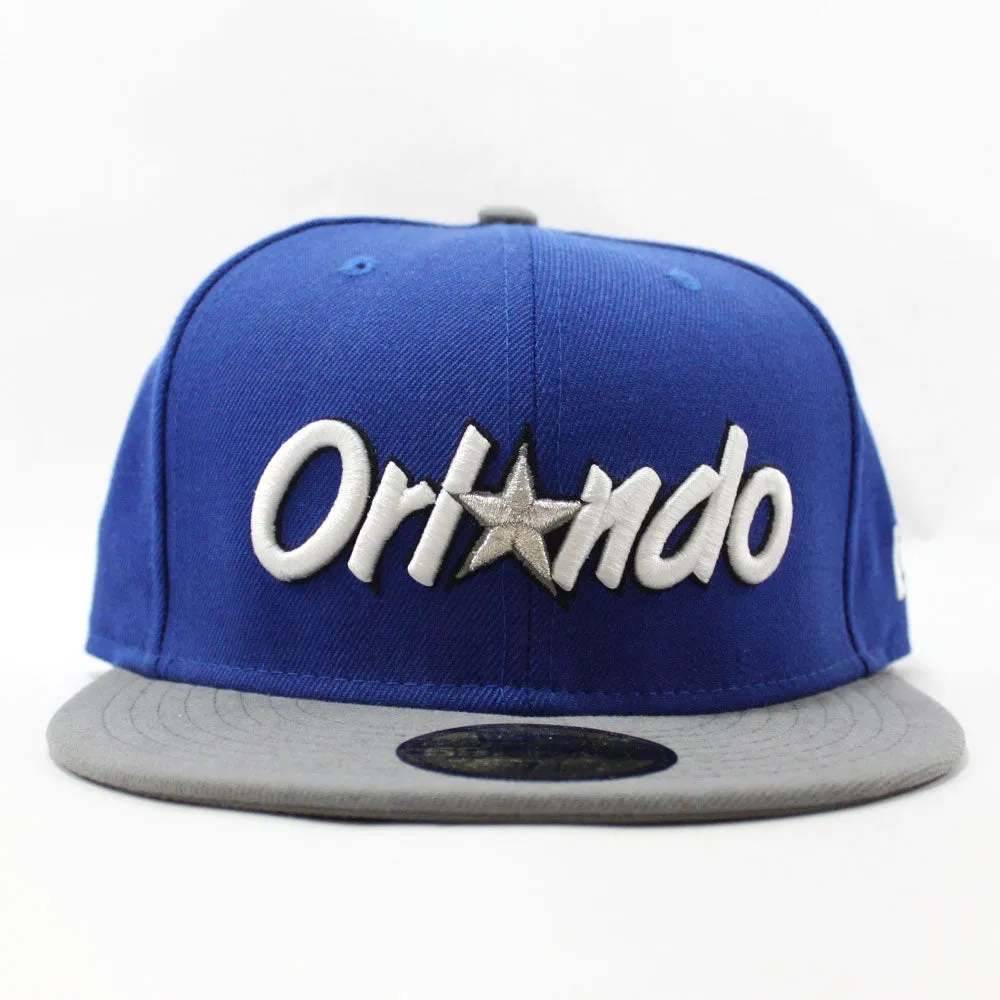 Orlando Magic New Era 59Fifty Fitted Hat (BRIGHT ROYAL GRAY)