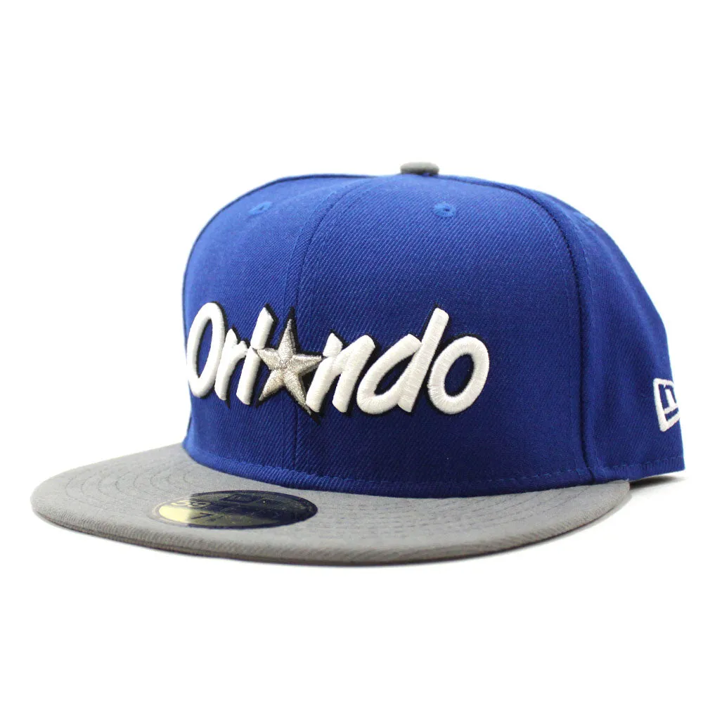 Orlando Magic New Era 59Fifty Fitted Hat (BRIGHT ROYAL GRAY)