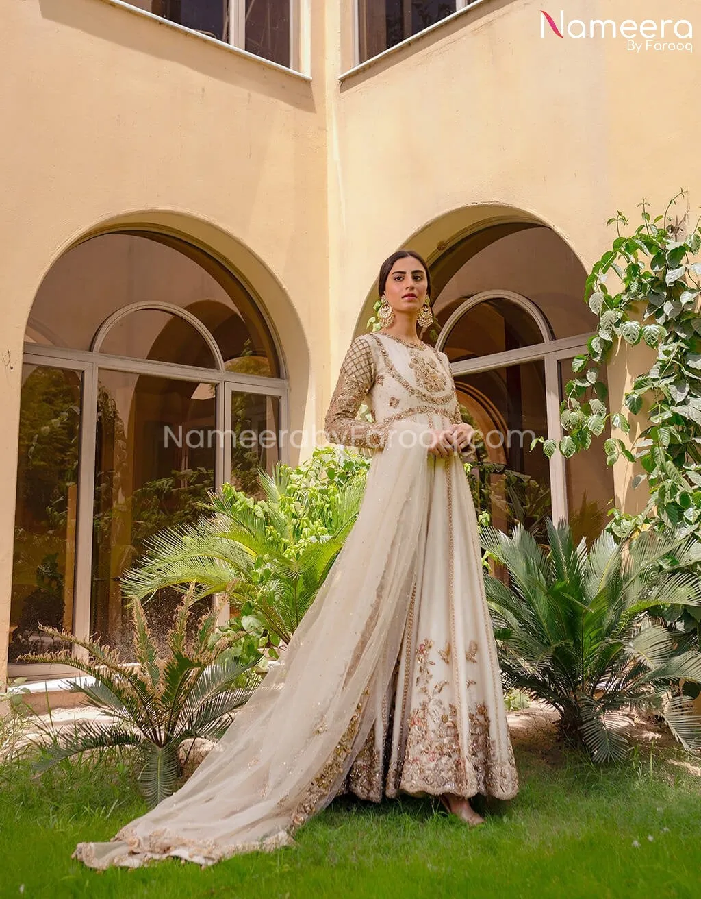 Pakistani Anarkali Dress with Embroidery Online #BB258
