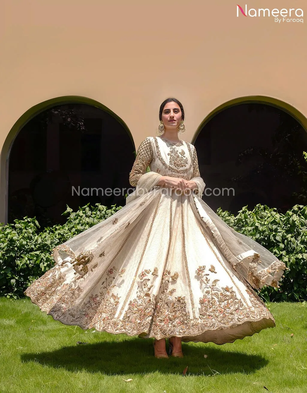 Pakistani Anarkali Dress with Embroidery Online #BB258