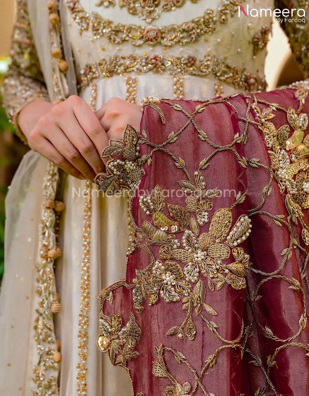 Pakistani Anarkali Dress with Embroidery Online #BB258