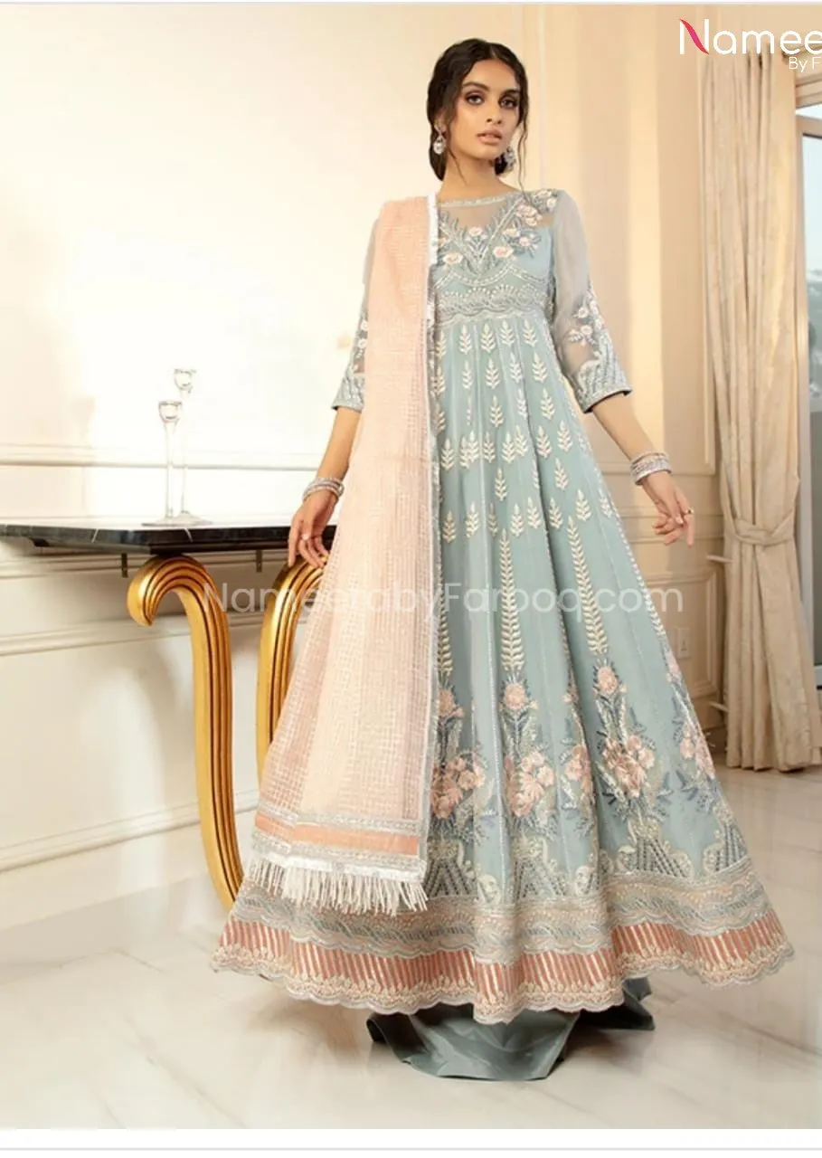 Pakistani New Frock Design for Wedding Party #BP208