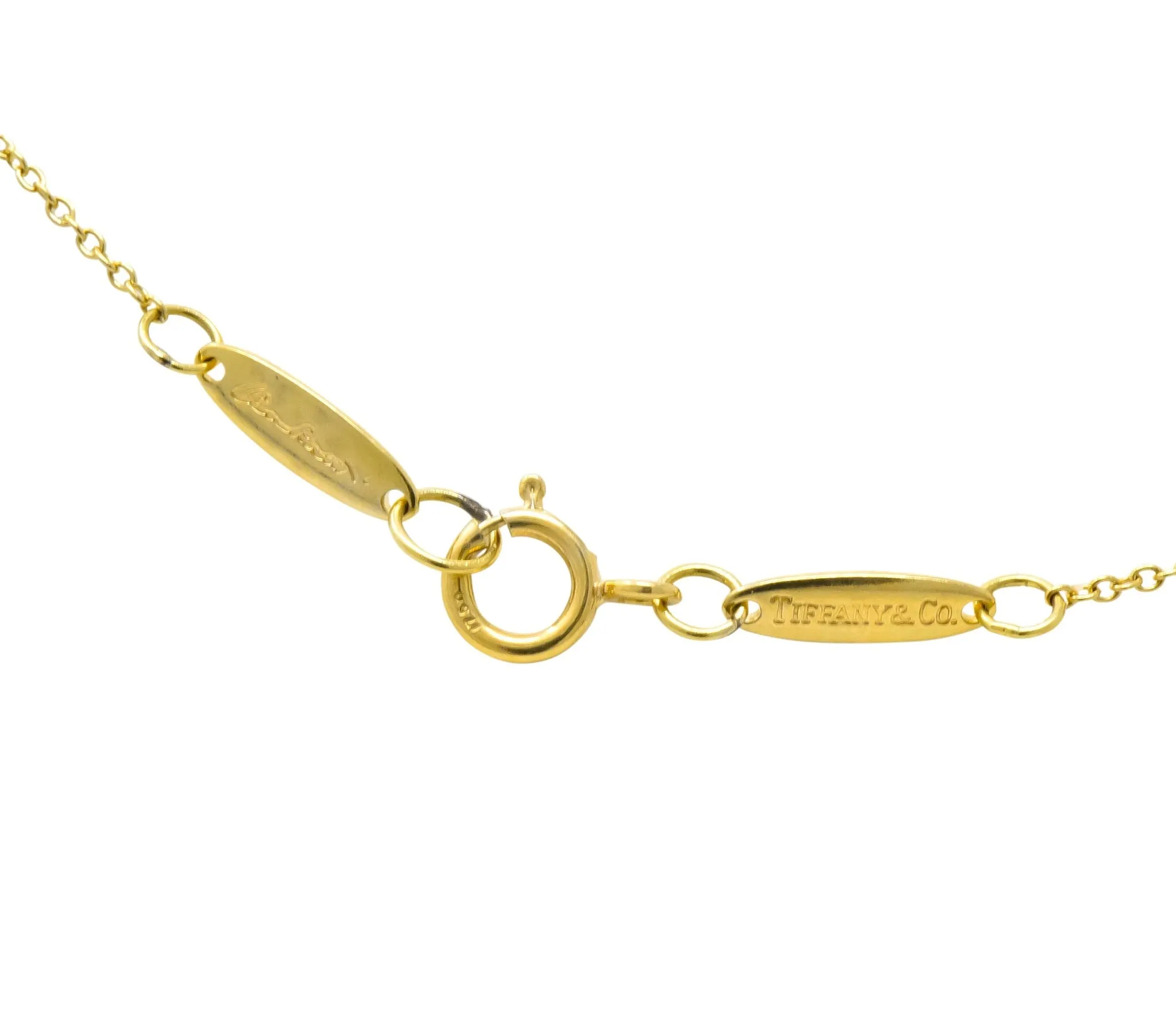 Paloma Picasso Tiffany & Co. 18 Karat Gold Letter K Pendant Necklace