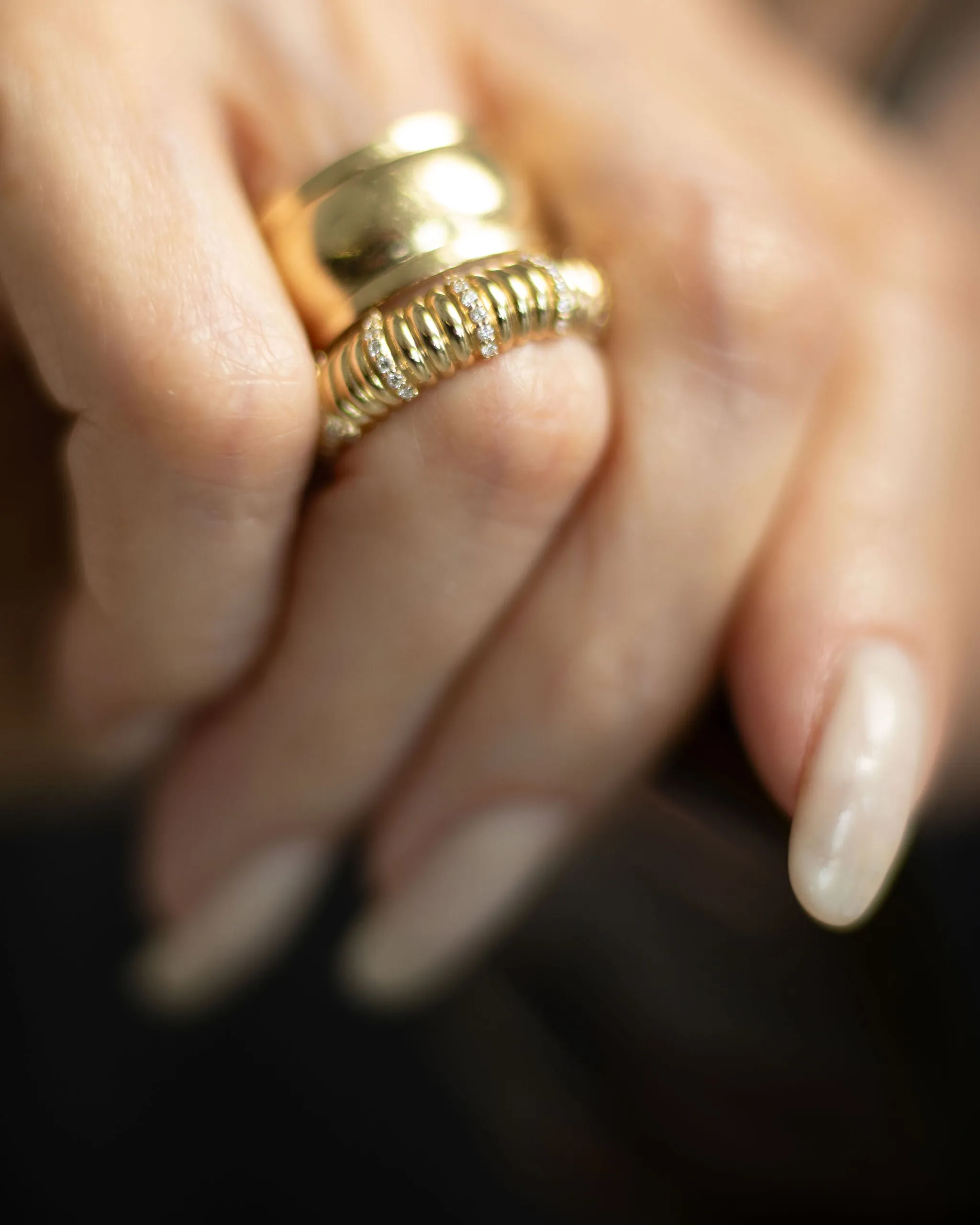 Pavé Puff Ring