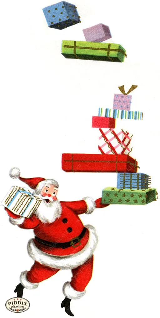 PDXC19131c -- Santa Claus with Presents