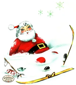 PDXC21616b -- Santa Claus Snow Ski