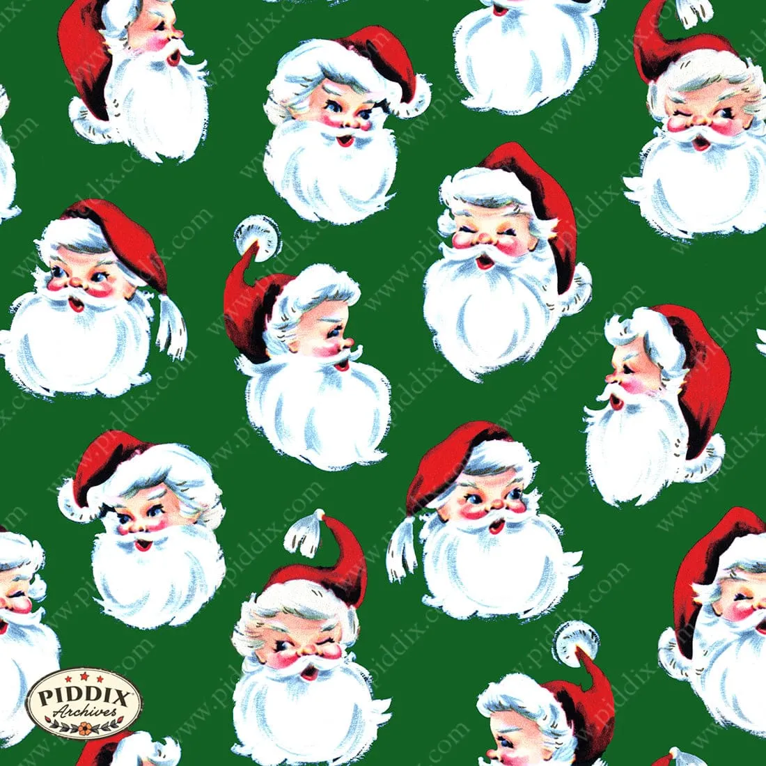 PDXC23517a Santa Claus Pattern 1 -- Christmas Greetings