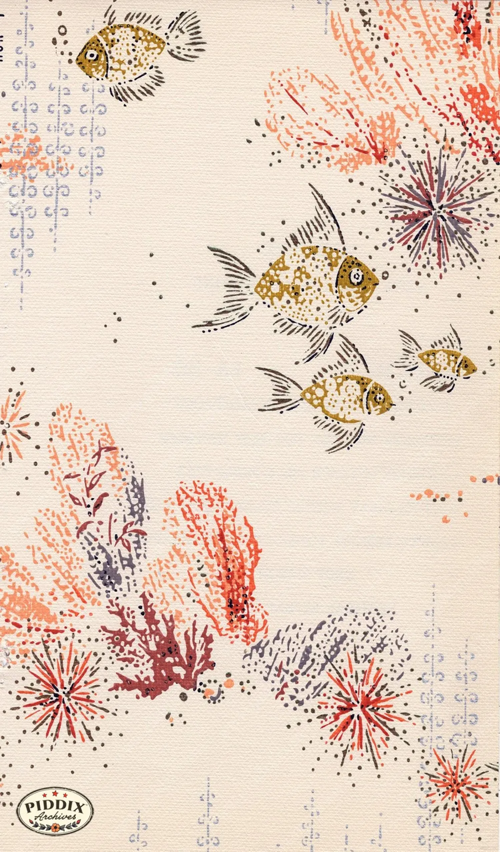 PDXC8796 a, b, c & d -- Mid-Century Patterns