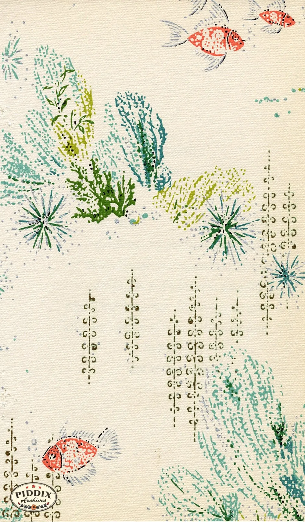 PDXC8796 a, b, c & d -- Mid-Century Patterns
