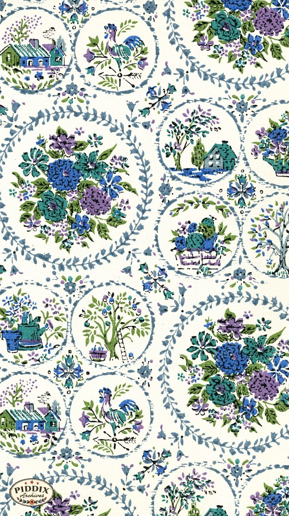 PDXC8808 a, b, c & d -- Mid-Century Patterns