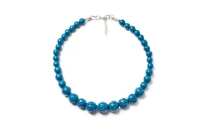 Peacock Heavy Carve Fakelite Beads by Splendette