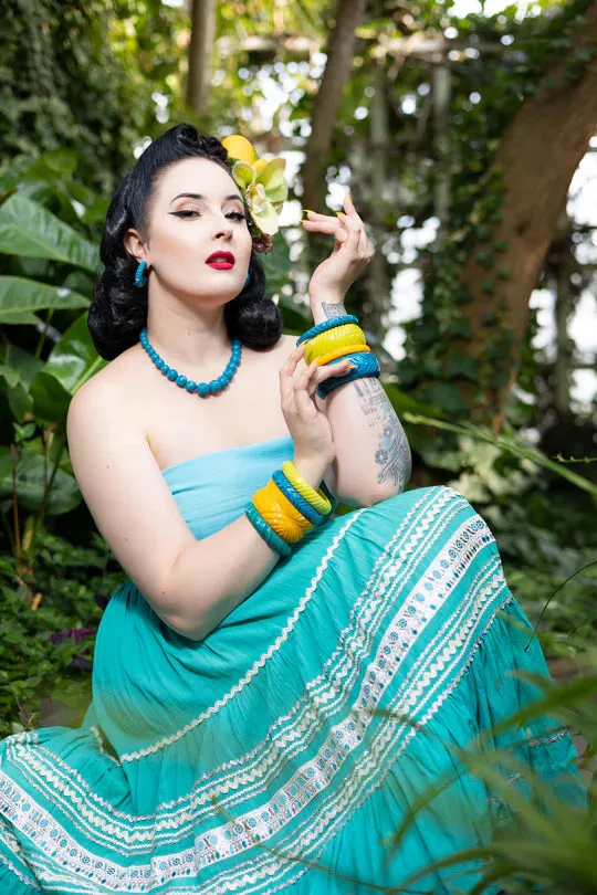 Peacock Heavy Carve Fakelite Beads by Splendette