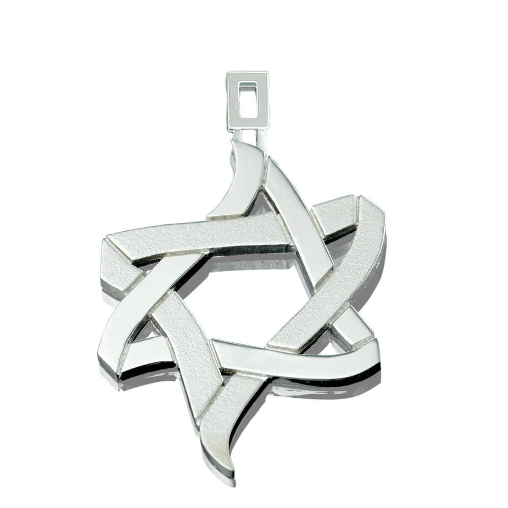 PENDANT «ICE AND FIRE» with SILVER