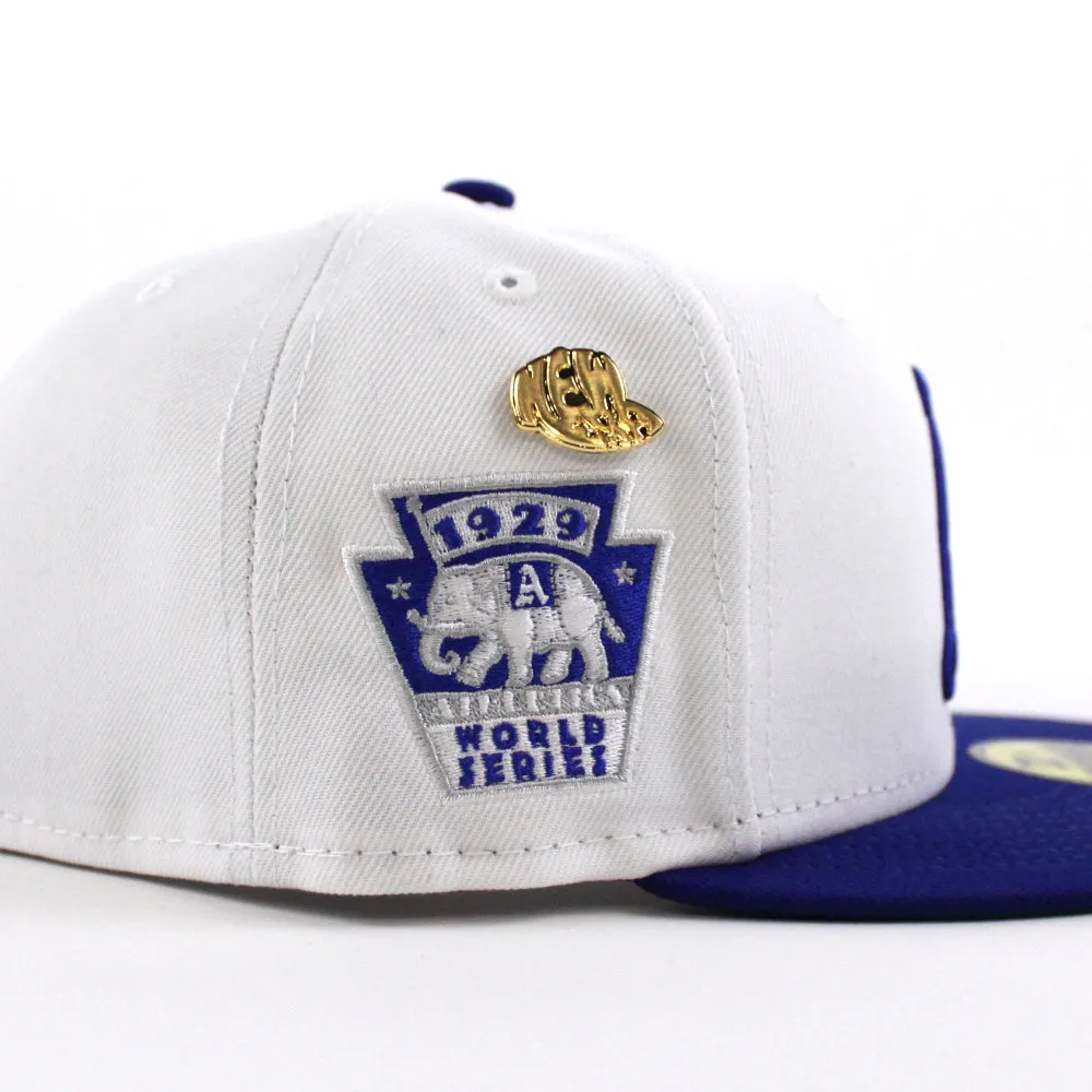 Philadelphia Athletics 1929 World Series New Era 59Fifty Fitted Hat (59FIFTY DAY - Team color Green Under Brim)