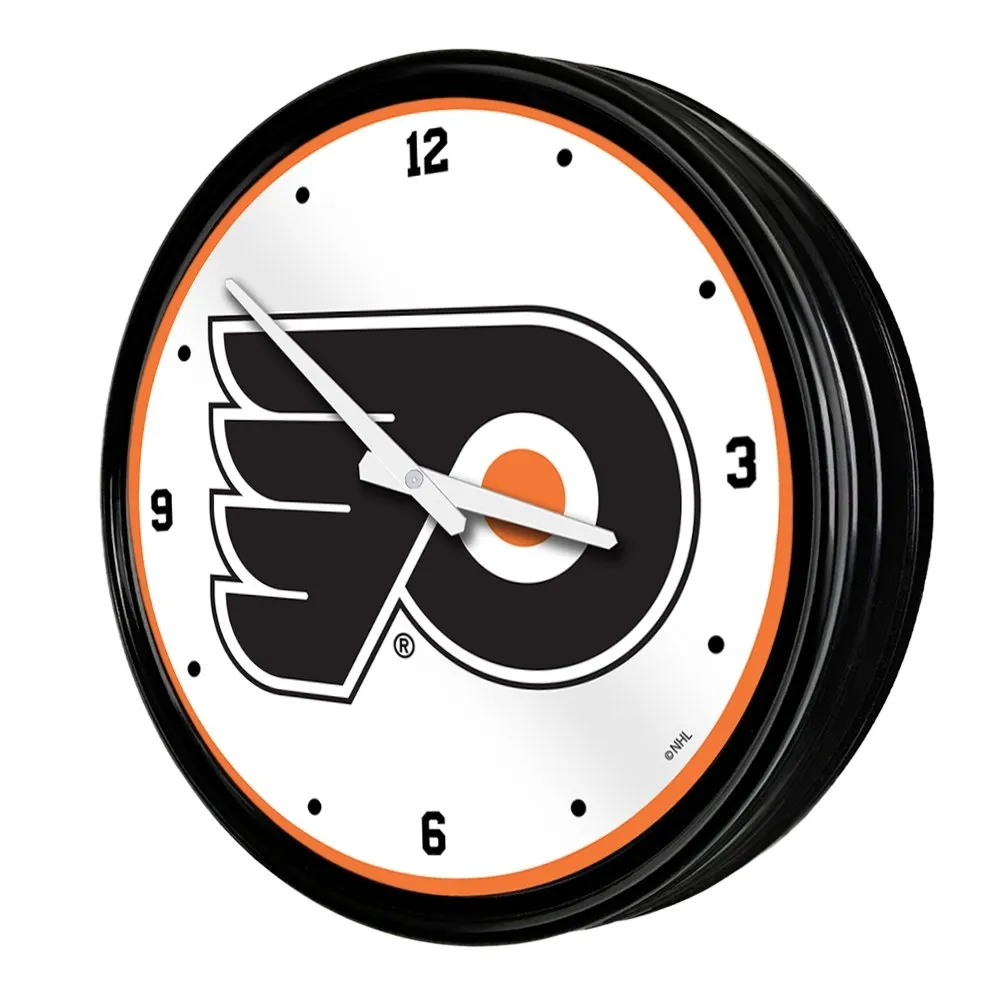 Philadelphia Flyers: Retro Lighted Wall Clock