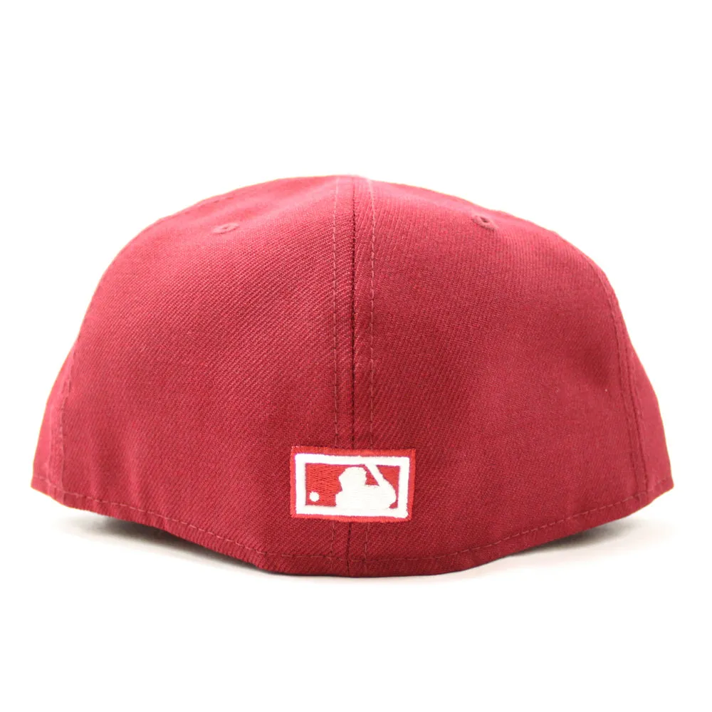 Philadelphia Phillies 1970 New Era 59Fifty Fitted Hat (Cardinal Gray Under Brim)