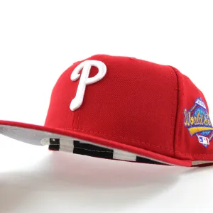 Philadelphia Phillies 1993 World Series 59Fifty New Era Fitted Hat (Red Gray Under Brim)