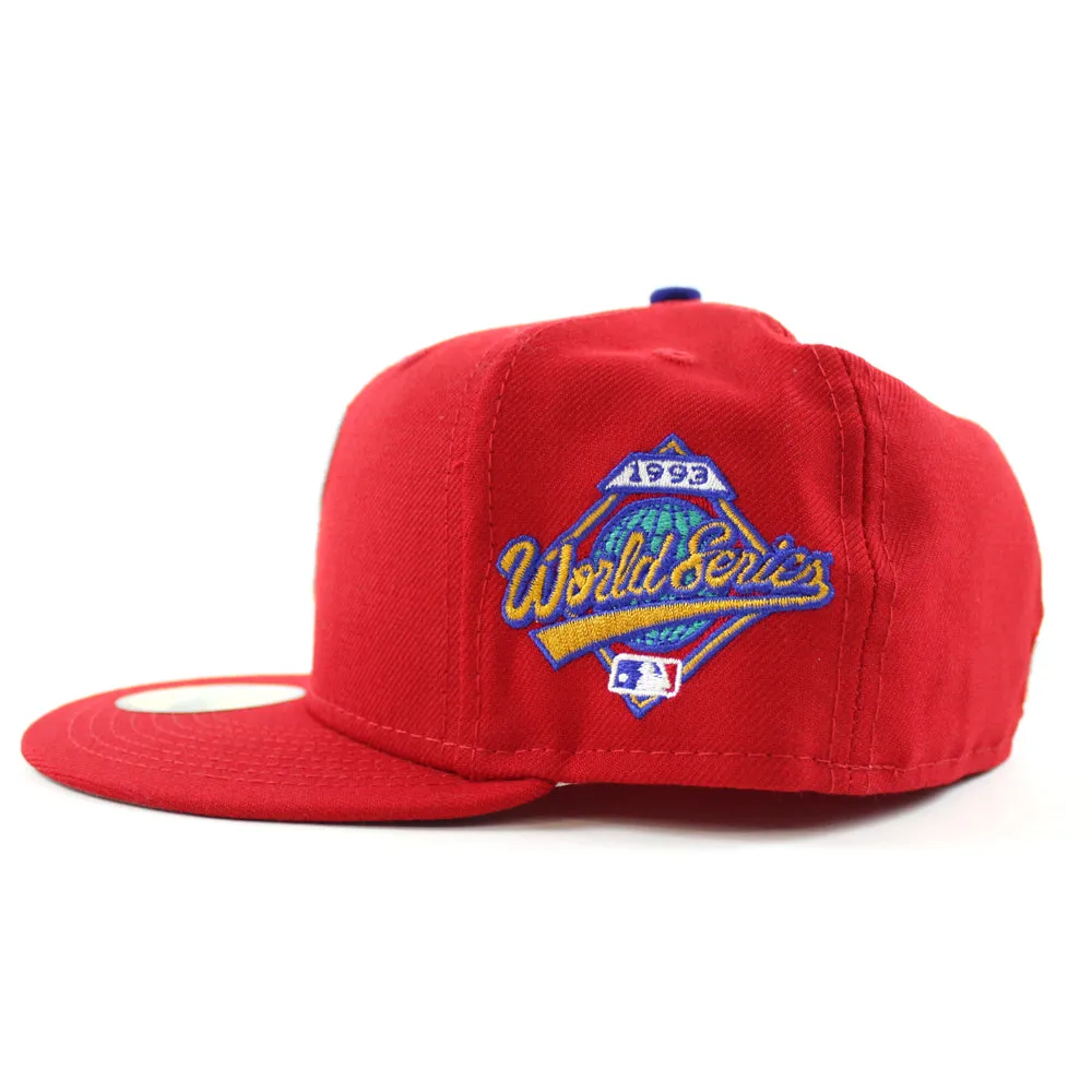 Philadelphia Phillies 1993 World Series 59Fifty New Era Fitted Hat (Red Gray Under Brim)