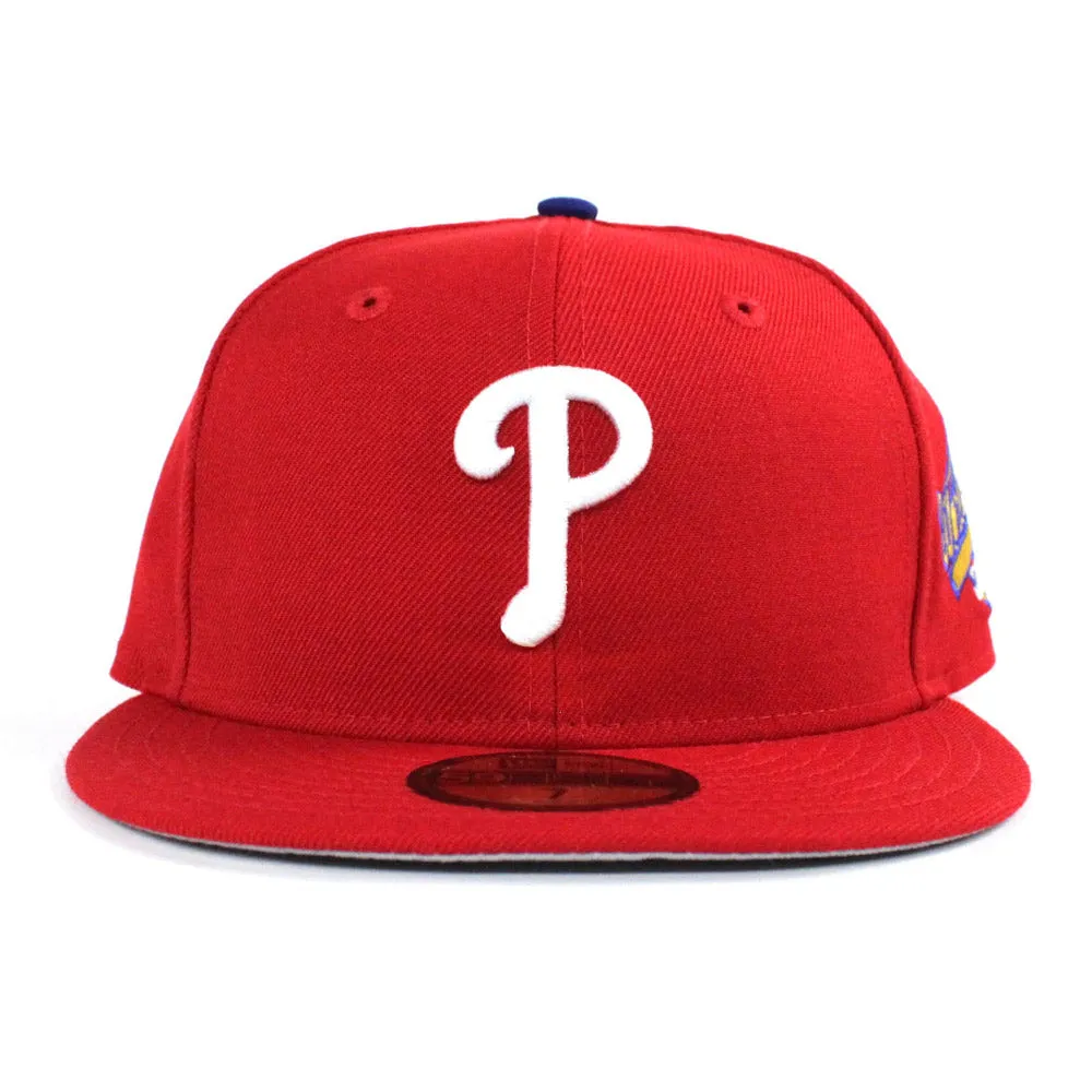 Philadelphia Phillies 1993 World Series 59Fifty New Era Fitted Hat (Red Gray Under Brim)