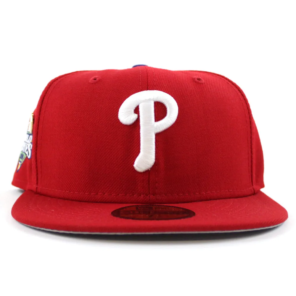 Philadelphia Phillies 2008 World Series New Era 59Fifty Fitted Hat (59FIFTY DAY - Team color Gray Under Brim)