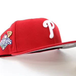 Philadelphia Phillies 2008 World Series New Era 59Fifty Fitted Hat (59FIFTY DAY - Team color Gray Under Brim)