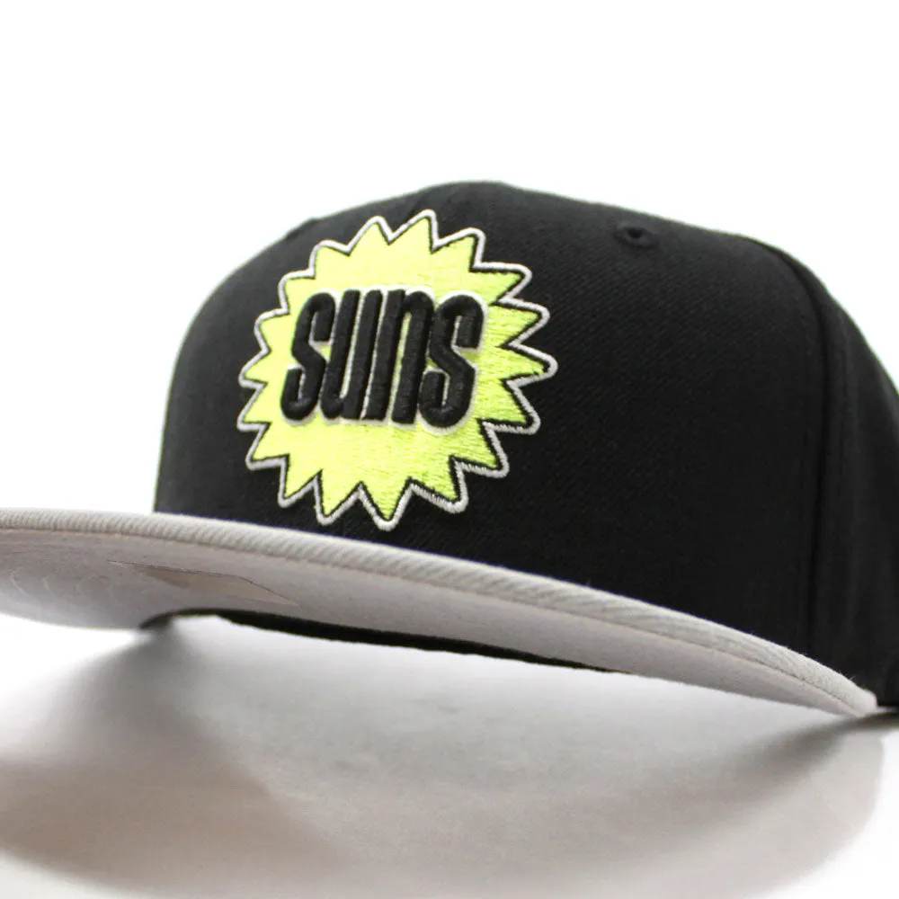 Phoenix Suns New Era 59Fifty Fitted Hat (Black Gray Neon Yellow)
