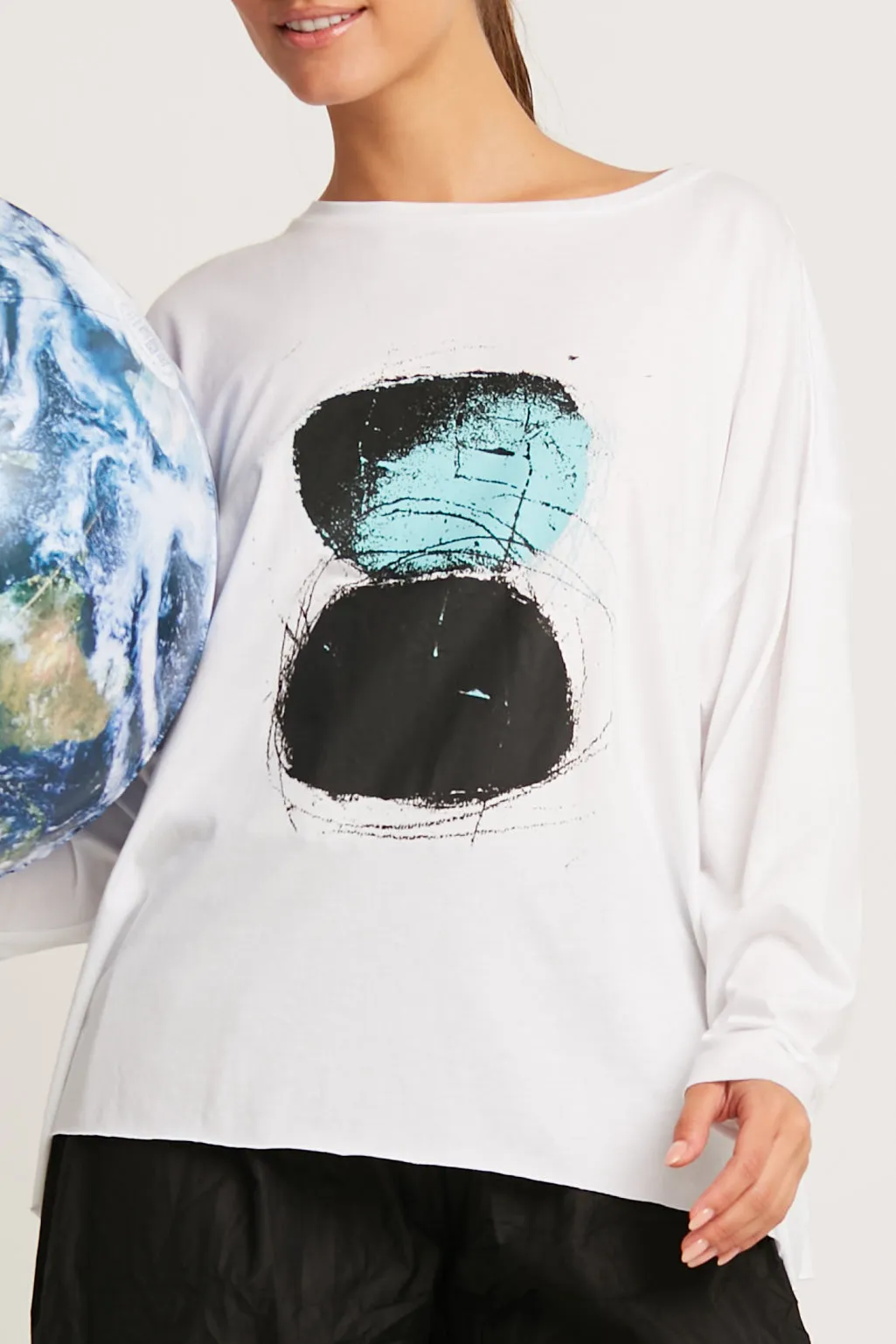 Pima Cotton Luna Luxury Boxy T