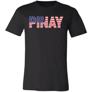 Pinay with US Flag Embedded Unisex Jersey T-Shirt