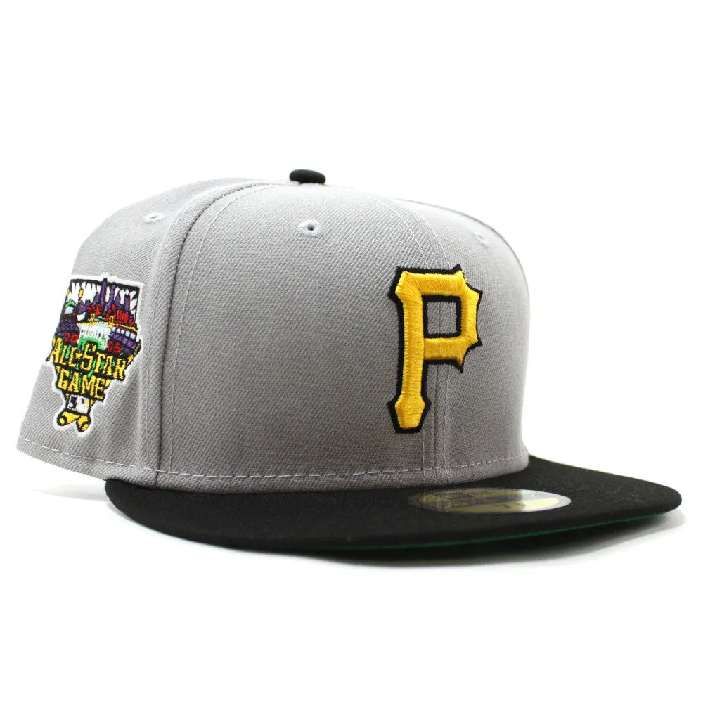 Pittsburgh Pirates 2006 All Star Game New Era 59Fifty Fitted Hat (GITD Gray Black Kelly Green Under Brim)