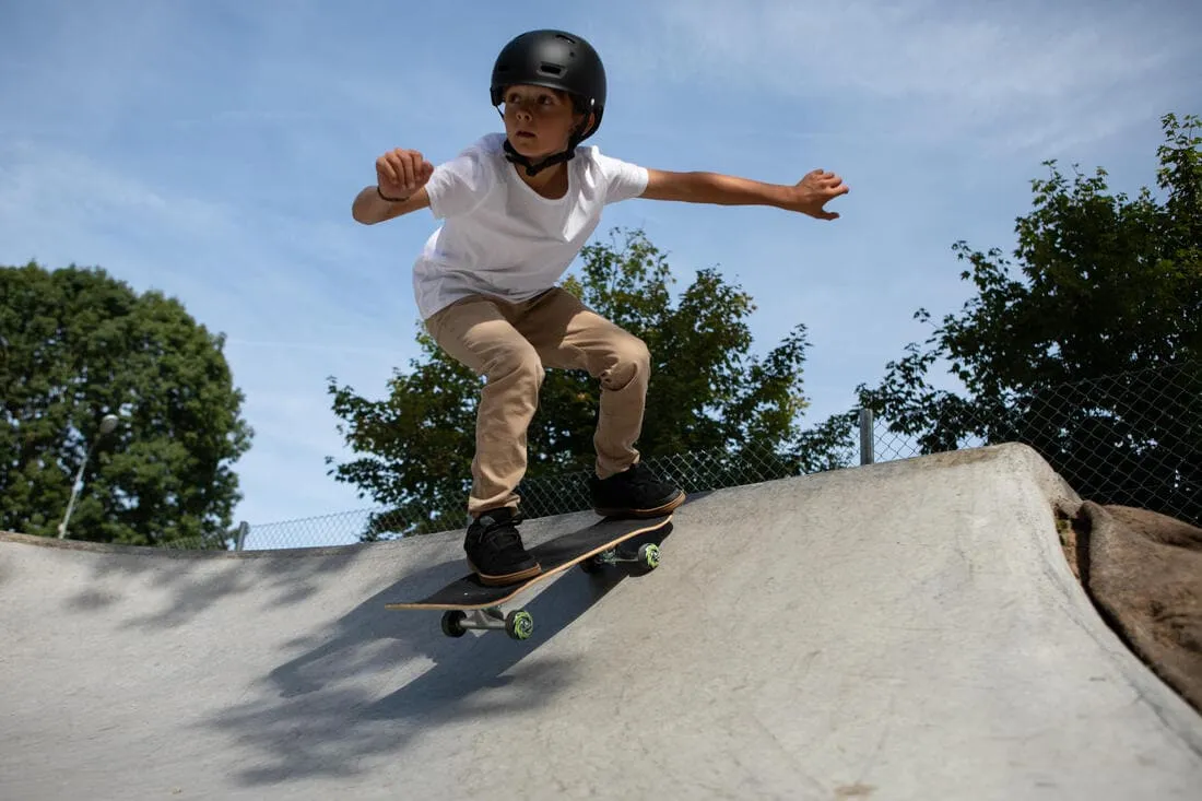 PLANCHE DE SKATE ENFANT 8 - 12 ANS CP100 MID GEOMETRIC TAILLE 7.6"