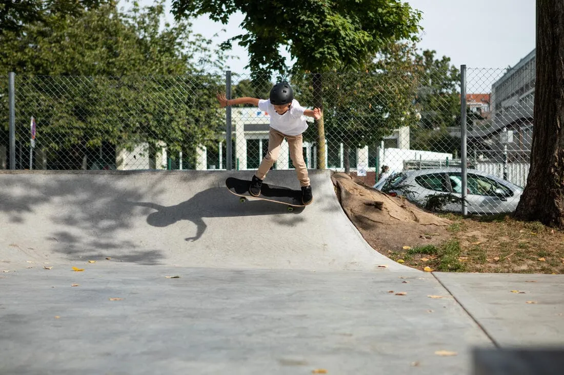 PLANCHE DE SKATE ENFANT 8 - 12 ANS CP100 MID GEOMETRIC TAILLE 7.6"