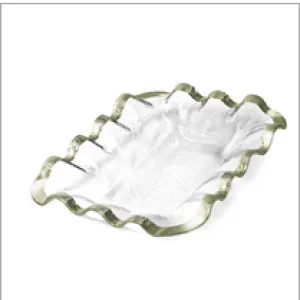 Platinum Ruffle Bread Basket