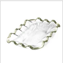 Platinum Ruffle Bread Basket
